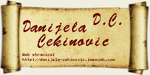 Danijela Cekinović vizit kartica